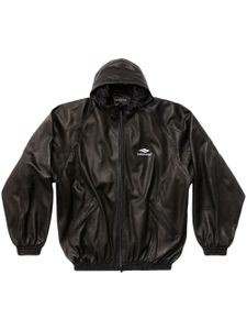 Balenciaga veste 3B Sports Icon en cuir - Noir