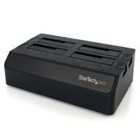 StarTech.com USB 3.0 naar SATA 6 Gbps hard drive docking station met 4 bays, UASP & dubbele ventilatoren 2,5/3,5 inch SSD / HDD dock