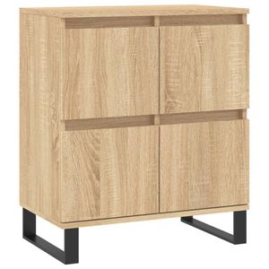 vidaXL Dressoir 60x35x70 cm bewerkt hout sonoma eikenkleurig