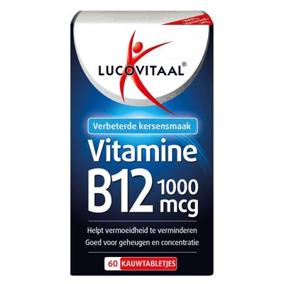 Lucovitaal Vitamine B12 1000mcg Kersensmaak 60Tabletten