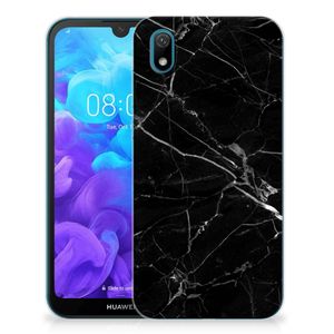 Huawei Y5 (2019) TPU Siliconen Hoesje Marmer Zwart - Origineel Cadeau Vader