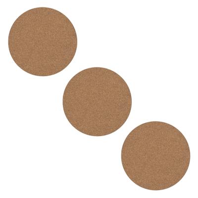 Cook Concept Onderzetter - 3x - kurk - rond - D19 cm - voor pannen - hittebestendig