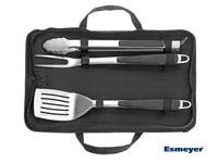 Esmeyer BBQ set 3-delig in nylon tas