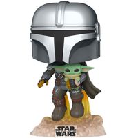 Funko Pop! Star Wars: The Mandalorian - The Mandalorian with the child speelfiguur