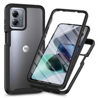 Motorola Moto G54 360 Protection Series Hoesje - Zwart / Doorzichtig - thumbnail