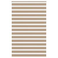 VidaXL Zebra blind 140x200 cm stofbreedte 135,9 cm polyester zandbruin