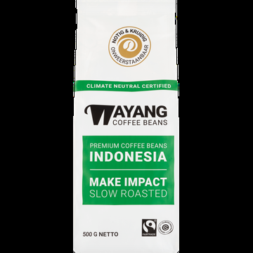Wayang Premium Coffee Beans Indonesia 500 g bij Jumbo