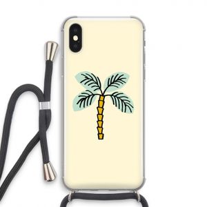 Palmboom: iPhone X Transparant Hoesje met koord