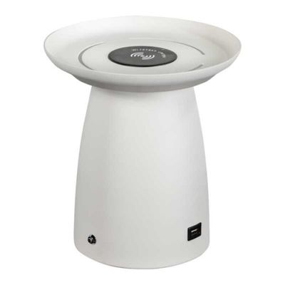 Tafellamp Soof wit led+usb
