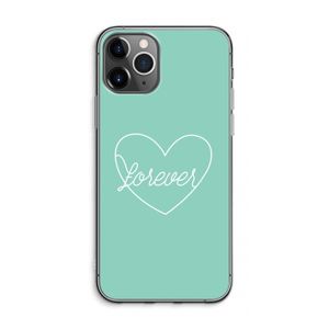 Forever heart pastel: iPhone 11 Pro Max Transparant Hoesje