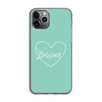 Forever heart pastel: iPhone 11 Pro Max Transparant Hoesje