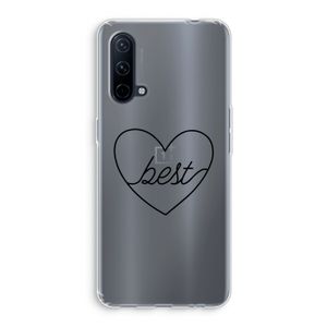Best heart black: OnePlus Nord CE 5G Transparant Hoesje