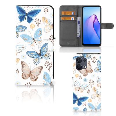 Telefoonhoesje | Met pasjeshouder | voor OPPO Reno8 Vlinder