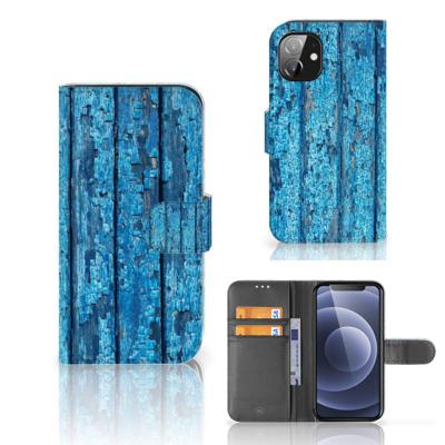 Apple iPhone 12 Mini | Book Style Case | Wood Blue