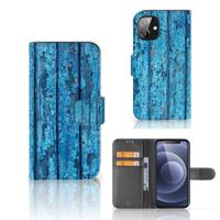 Apple iPhone 12 Mini | Book Style Case | Wood Blue