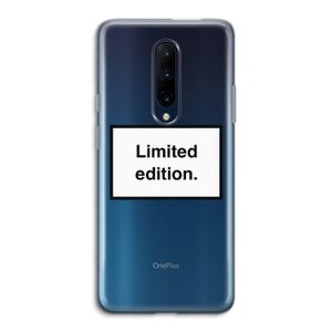 Limited edition: OnePlus 7 Pro Transparant Hoesje