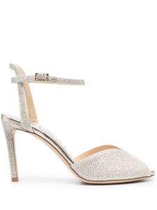 Jimmy Choo sandales Sacora 85 à paillettes - Argent