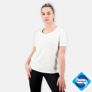 Artefit regular fit basic t-shirt wit dames