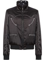 Balmain veste bomber imprimée Stars à design réversible - Noir