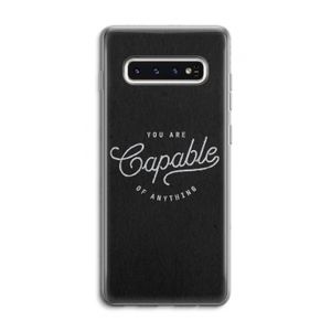 Capable: Samsung Galaxy S10 4G Transparant Hoesje