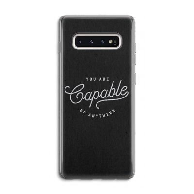 Capable: Samsung Galaxy S10 4G Transparant Hoesje