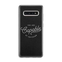 Capable: Samsung Galaxy S10 4G Transparant Hoesje