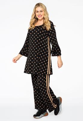 Yoek Broek DOTS | Zwart | Maat 50/52