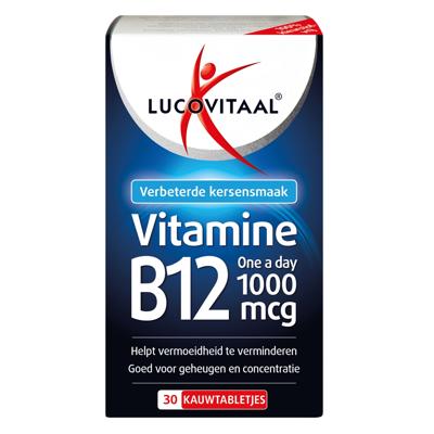 Lucovitaal Vitamine B12 1000mcg Kersensmaak 30Tabletten