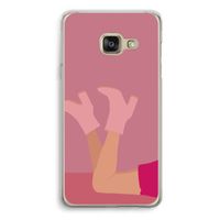 Pink boots: Samsung A3 (2017) Transparant Hoesje