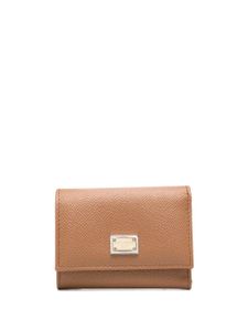 Dolce & Gabbana Dauphine French-flap leather wallet - Marron