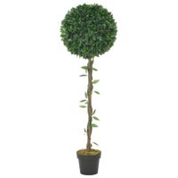 Kunstplant met pot laurierboom 130 cm groen - thumbnail