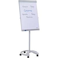 Franken Flipchart Mobil Deluxe (b x h) 67 cm x 95 cm Lichtgrijs Incl. opbergbakje, Afwisbaar, In hoogte verstelbaar, Beschrijfbaar, Magneetband, Incl.