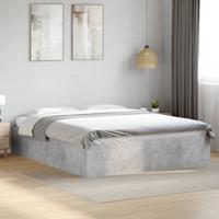 Bedframe bewerkt hout betongrijs 150x200 cm Bedframe bewerkt hout betongrijs 150x200 cm