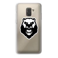 Angry Bear (white): Samsung Galaxy A8 (2018) Transparant Hoesje