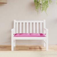 VidaXL Tuinbankkussen 110x50x7 cm stof roze