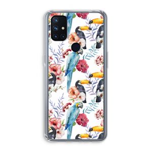 Bloemen tukan: OnePlus Nord N10 5G Transparant Hoesje