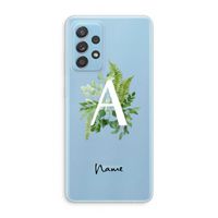Green Brush: Samsung Galaxy A73 Transparant Hoesje Green Brush: Samsung Galaxy A73 Transparant Hoesje