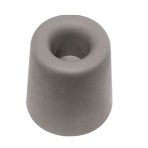 Deurbuffer - deurstopper - grijs - rubber - 30 x 25 mm - schroefbevestiging