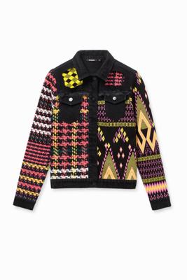 Gebreid boho jack - BLUE - S