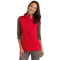 Stedman Fleece bodywarmer voor dames - rood - rits - polyester