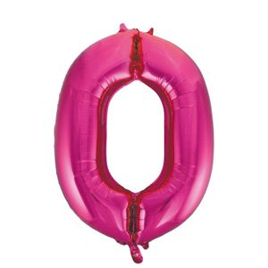 0 jaar versiering cijfer ballon