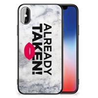 iPhone X | Xs | Telefoon Hoesje | met tekst Already Taken White
