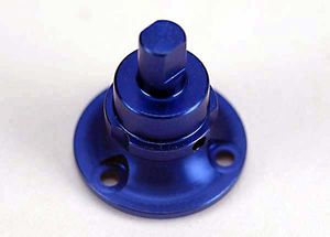 Blue-anodized, aluminum differential output shaft (non-adjustment side)