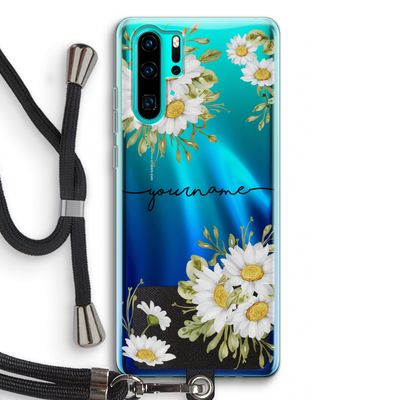 Daisies: Huawei P30 Pro Transparant Hoesje met koord