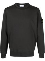 Stone Island sweat en coton à patch Compass - Gris