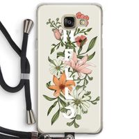 Hello bloemen: Samsung Galaxy A5 (2016) Transparant Hoesje met koord