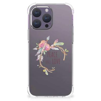 iPhone 15 Pro Max Stevig | Bumper Hoesje | Boho Text iPhone 15 Pro Max Stevig | Bumper Hoesje | Boho Text