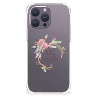 iPhone 15 Pro Max Stevig | Bumper Hoesje | Boho Text