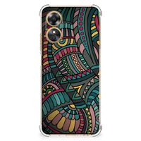 OPPO A17 Doorzichtige Silicone Hoesje Aztec