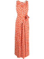 DVF Diane von Furstenberg robe longue Pooja à imprimé graphique - Orange